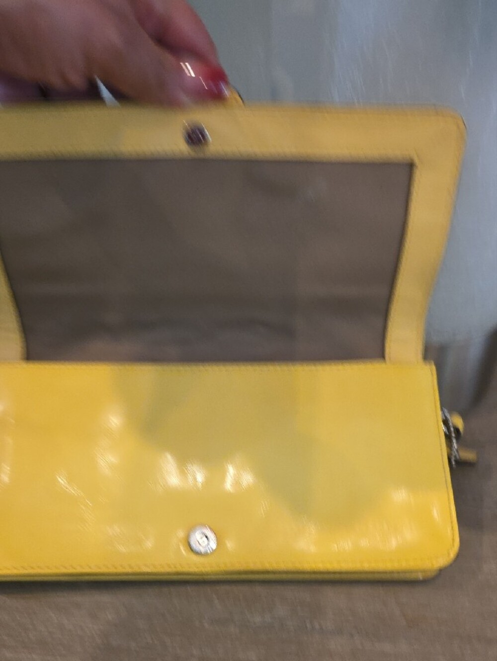 Coach Yellow Bleecker Clutch - Picture 5 of 9